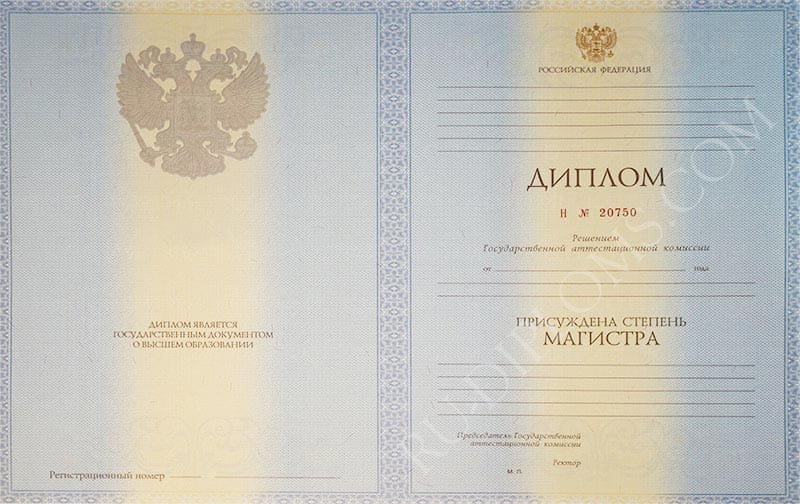 Диплом магистра 2010-2013 год 